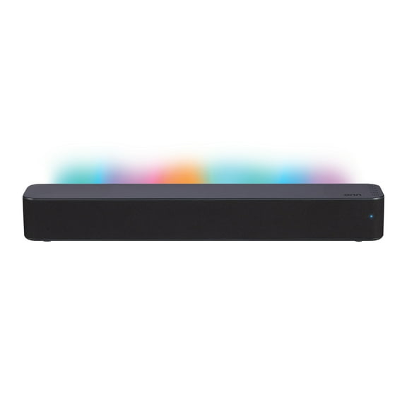 onn 20 Inch Bluetooth 2.1 Channel Soundbar with Multi-Color LED Lighting, Black