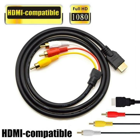 wartleves Male HDMI to 3 RCA AV Adapter Cable